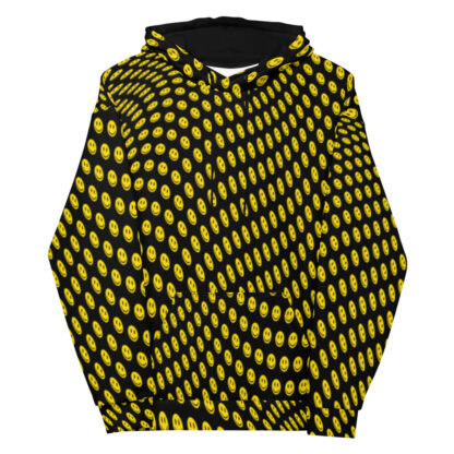 Twisted rave face hoodie front 1