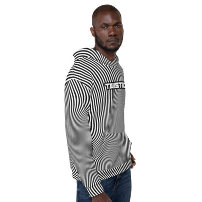 twisted stripes hoodie
